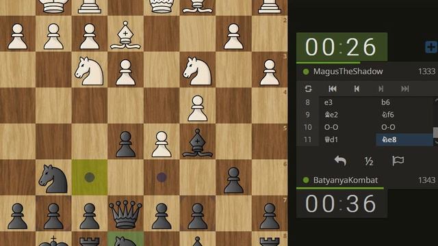 Играю в быструю пулю в шахматы на личесс 1+0