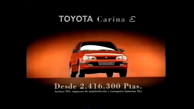 Anuncio Toyota Carina E 1994 смотреть онлайн