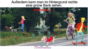 Bildbeschreibung A2 - B1 Im Park