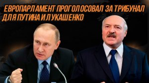 Европарламент проголосовал за трибунал для Путина и Лукашенко. Европарламент трибунал Путина