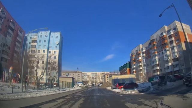 Движение на автомобиле по Тюмени до Ставропольской и обратно смотреть онлайн