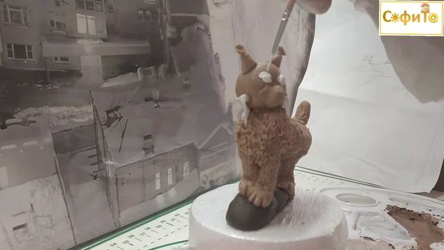 ⭐как слепить рысь из мастики⭐ смотреть онлайн