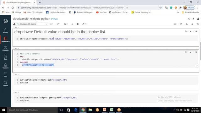 10. Azure Databricks Variables, Widget Types, Databricks notebook parameters смотреть онлайн