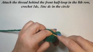 Crochet christmas tree keychain, Crochet tree keychain, How to Crochet a Mini Christmas tree