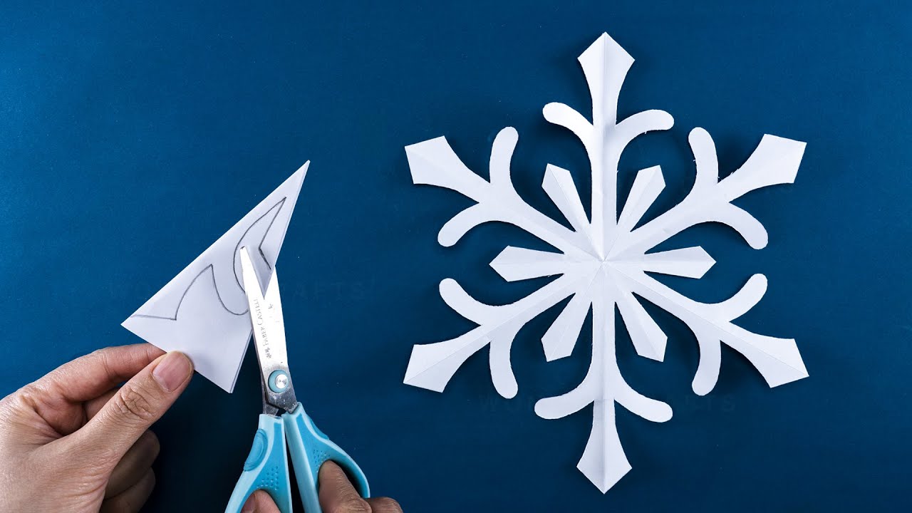 Бумажные снежинки #04 - Как сделать снежинки из бумаги