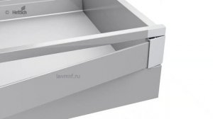 Установка системы выдвижных ящиков Hettich InnoTech Atira.