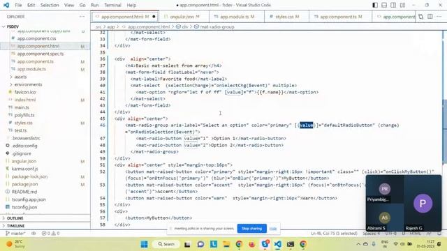 Angular material - Radio button with selection change event, form introduction смотреть онлайн