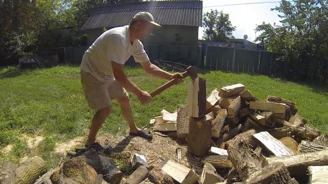 Колка дров клинком и колуном смотреть онлайн