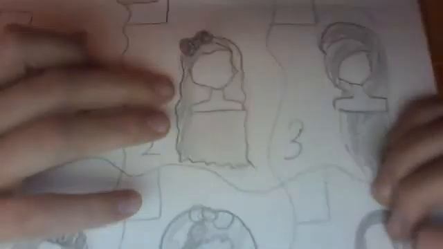 Мои рисунки-новогодние причёски!!!!! смотреть онлайн