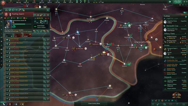 [12] - Welcome to the hive - Cevanti Collective - Stellaris 2.2 Devouring Swarm смотреть онлайн