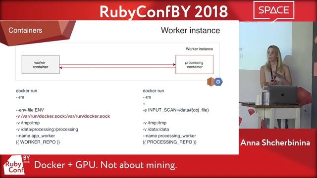 RubyConfBY 2018: Anna Shcherbinina "Docker + GPU. Not about mining" смотреть онлайн