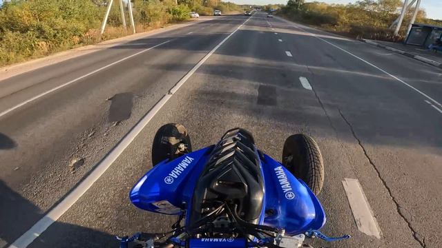 стант на квадроцикле/YAMAHA RAPTOR700R/ мини киллстрит/ #yamaha #стант #квадроцикл