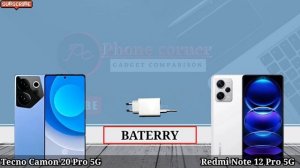 TECNO Camon 20 Pro 5G vs XIAOMI Redmi Note 12 Pro 5G | Redmi Note 12 Pro 5G vs Tecno Camon 20 Pro 5