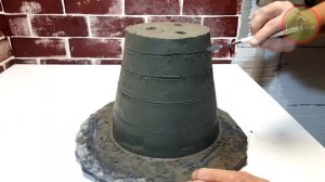 Кашпо для цветов своими руками из цемента