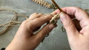 Ремешок "Гусеничка" для сумочки из джута II Анна Трофименко - @anna_knitedbags
