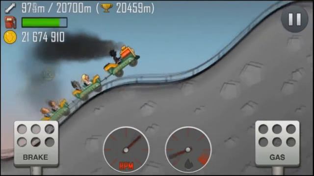 Android Game. Hiil Climb Racing. Как проехать 20459 м и более смотреть онлайн