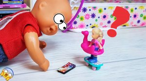 КАК КАТЯ УМЕНЬШИЛАСЬ? Катя и Макс веселая семейка. #Мультики с куклами Барби Поли покет