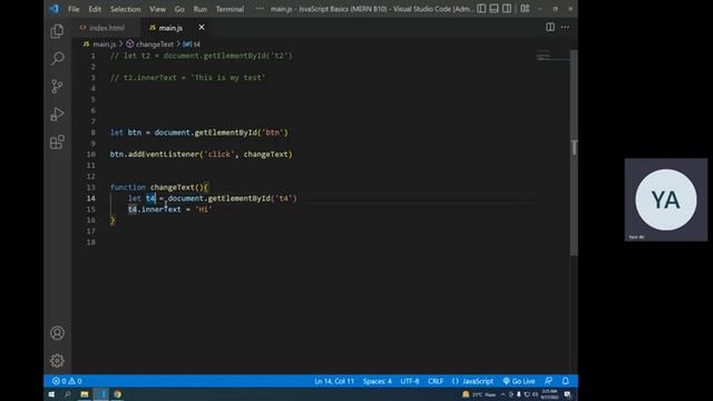 JavaScript Events and Event Handling