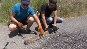 Установка сетки Казачка облегченная