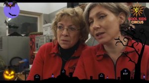 A nightmare during training, in the circus cave of young gymnasts - monsters.