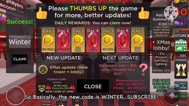 NEW CODES SCP TOWER DEFENSE WINTER UPDATE - 18 DECEMBER 2022 | ROBLOX смотреть онлайн