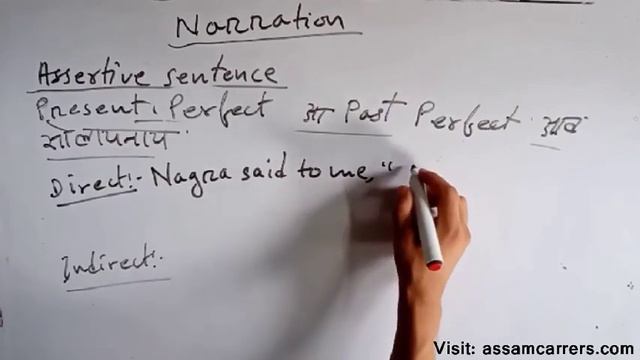 English Grammar | Direct to Indirect Narration | Bodo Medium | Part 3