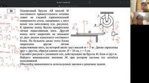 Задача на 4 балла по статике из демоверсии ЕГЭ 2023 / ЕГЭ физика / 30005 решу ЕГЭ