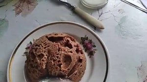 Бисквит 2 минуты в микроволновке."Все по ложке".