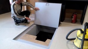Самодельный складной люк из профильной трубы