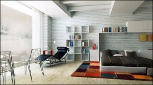 Белый кирпич в интерьере квартиры