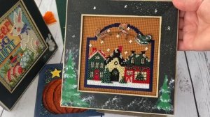 Весь мой вышитый Милл Хилл за два года !