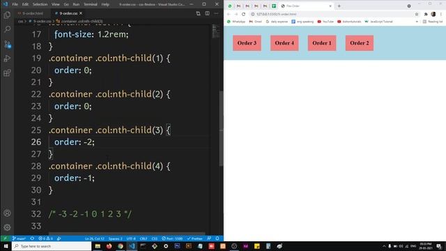 Order | CSS Flexbox Tutorial in Hindi