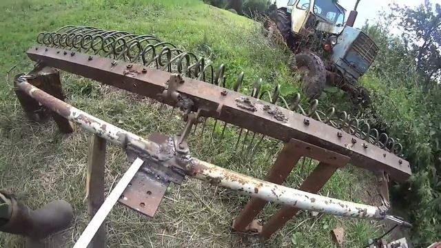 самодельные грабли для мотоблока