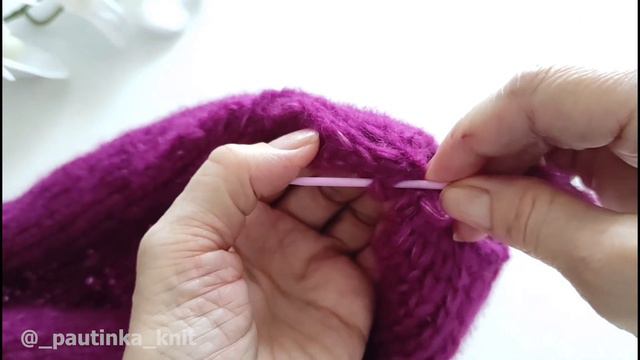 МК Стильное Платье Спицами часть №2 #_pautinka_knit #каксвязатьплатье #платьеспицами #вязаноеплатье
