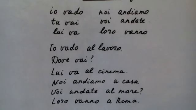 Итальянский язык.Глагол andare