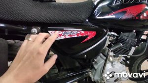 Bajaj boxer 150X покраска боковых крышек.