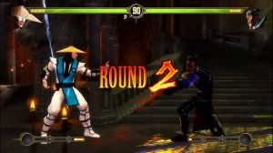 Mortal Kombat 9 - KLASSIC RAIDEN MK2 MOD - NEW Medium Arcade Ladder Gameplay