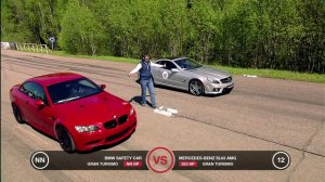 Mitsubishi Lancer Evolution AMS vs Mercedes SL63 AMG vs BMW M3