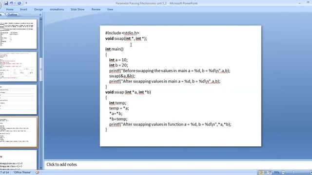 PARAMETERS PASSING MECHANISMS IN C AND C