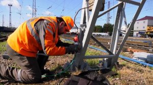 Ультразвуковая диагностика состояния анкерных болтов металлических опор к/сети. Прибор А1220