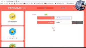 mercusys router password change