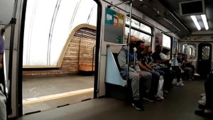Київське метро. Славутич - Золоті Ворота. 81-717/714**Kyiv metro. Slavytich - Zoloti Vorota.