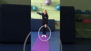 Художественная гимнастика работа с обручем “ вертушка”