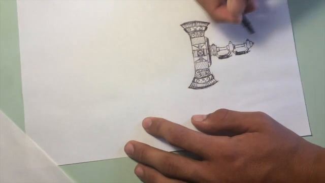 How to draw a pencil knife ?/Как нарисовать меч карандашом? смотреть онлайн