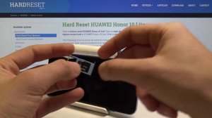 How to Insert SIM Card to Honor 10 Lite - Enter Micro SD Card