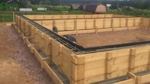 Строим дом из арболита в Алёховщине - Серия 2 - Фундамент