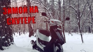 Катнул по снежному лесу на скутере #hondadio #скутер #зимой #покатушки