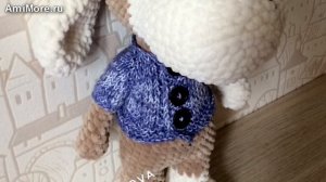 Амигуруми: схема Пёс Талисман. Игрушки вязаные крючком. Free crochet patterns.