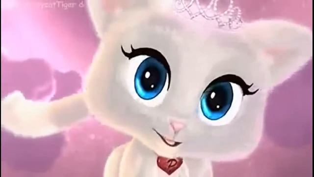 МИЛАЯ КОШЕЧКА КРАСИВО ПОЁТ.|мультяшная кошка кошка няшка муси пуси