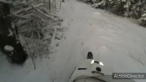 Возим дровишки на буране КР-460.Лифан -20 Не напрягаясь.